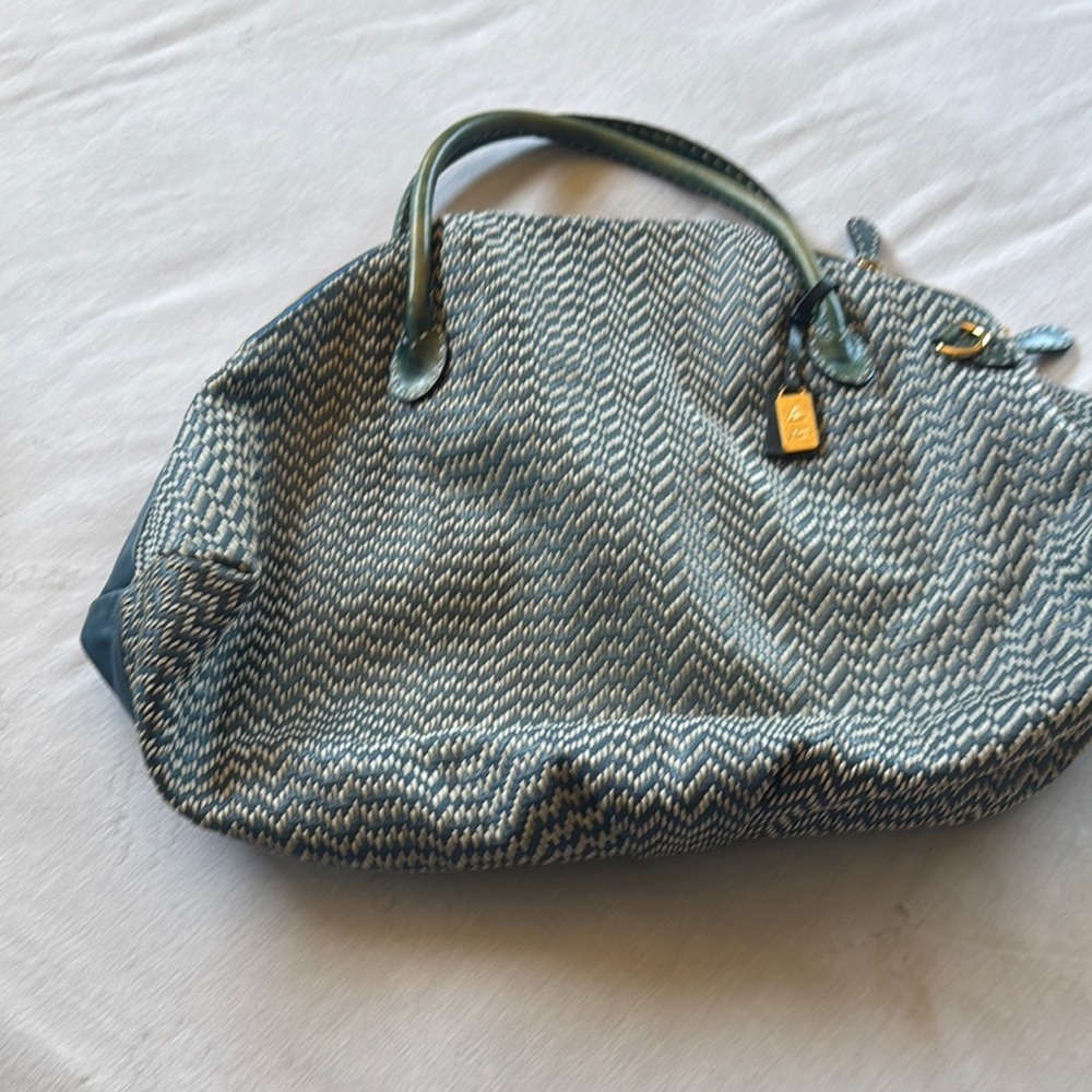 Gianni Bini Blue Chevron Shoulder Bag